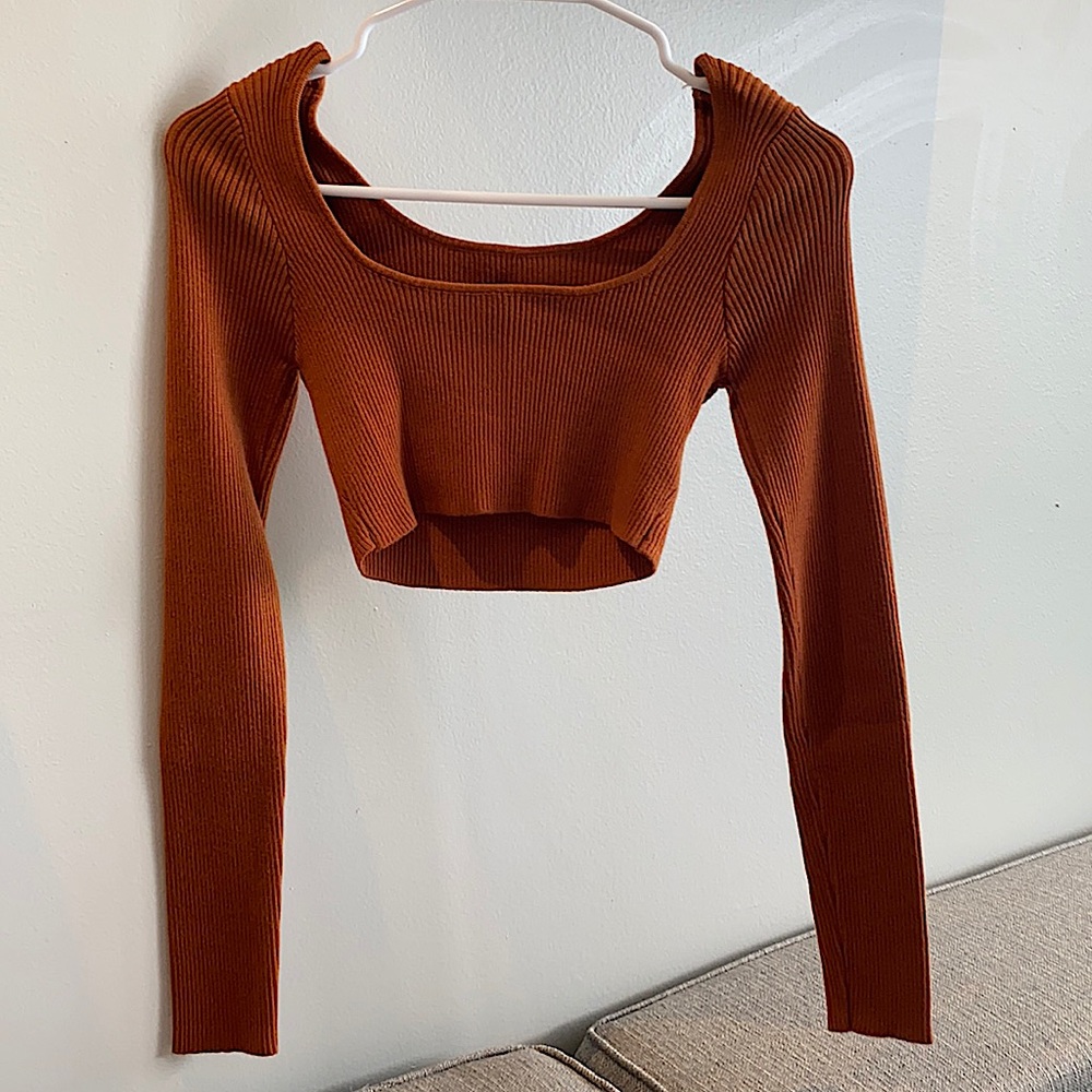 Crop Top - Camel S